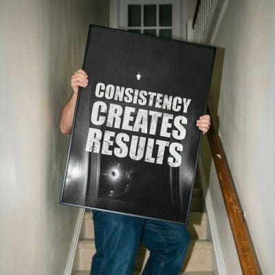 Consistency Creates Results Mockup