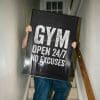 Gym Open 247 No Excuses Mockup