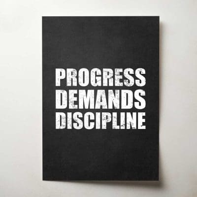 Progress Demands Discipline Thumbnail