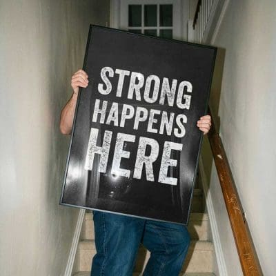 Strong Happens Here Mockup