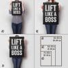 White Black lift Like A Boss A Sizes
