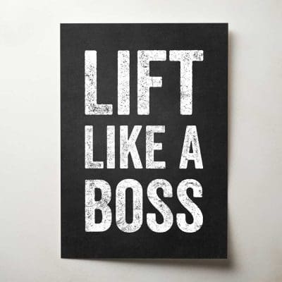 White Black lift Like A Boss Thumbnail